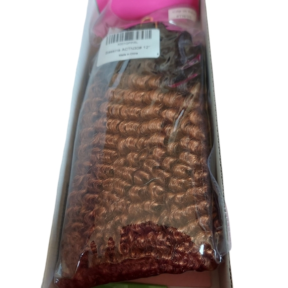 Sassina 100% Remy Human Hair Extensions Brown flowing Into Ginger 12" - Picture 3 of 14